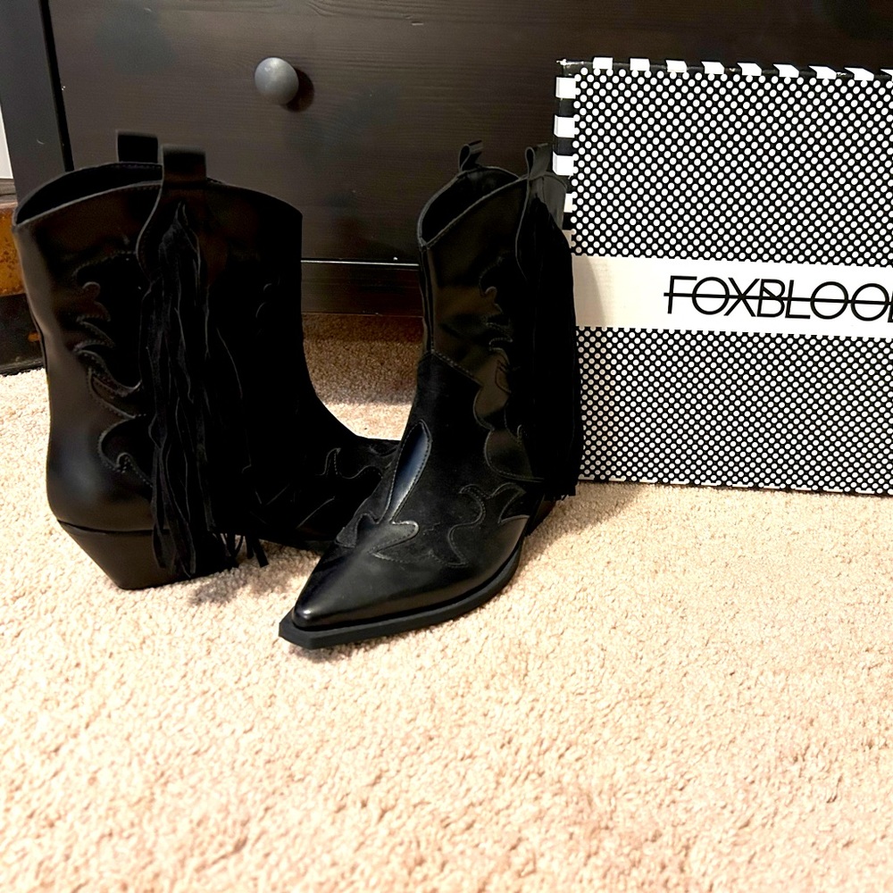 Foxblood Fringe Cowboy boots